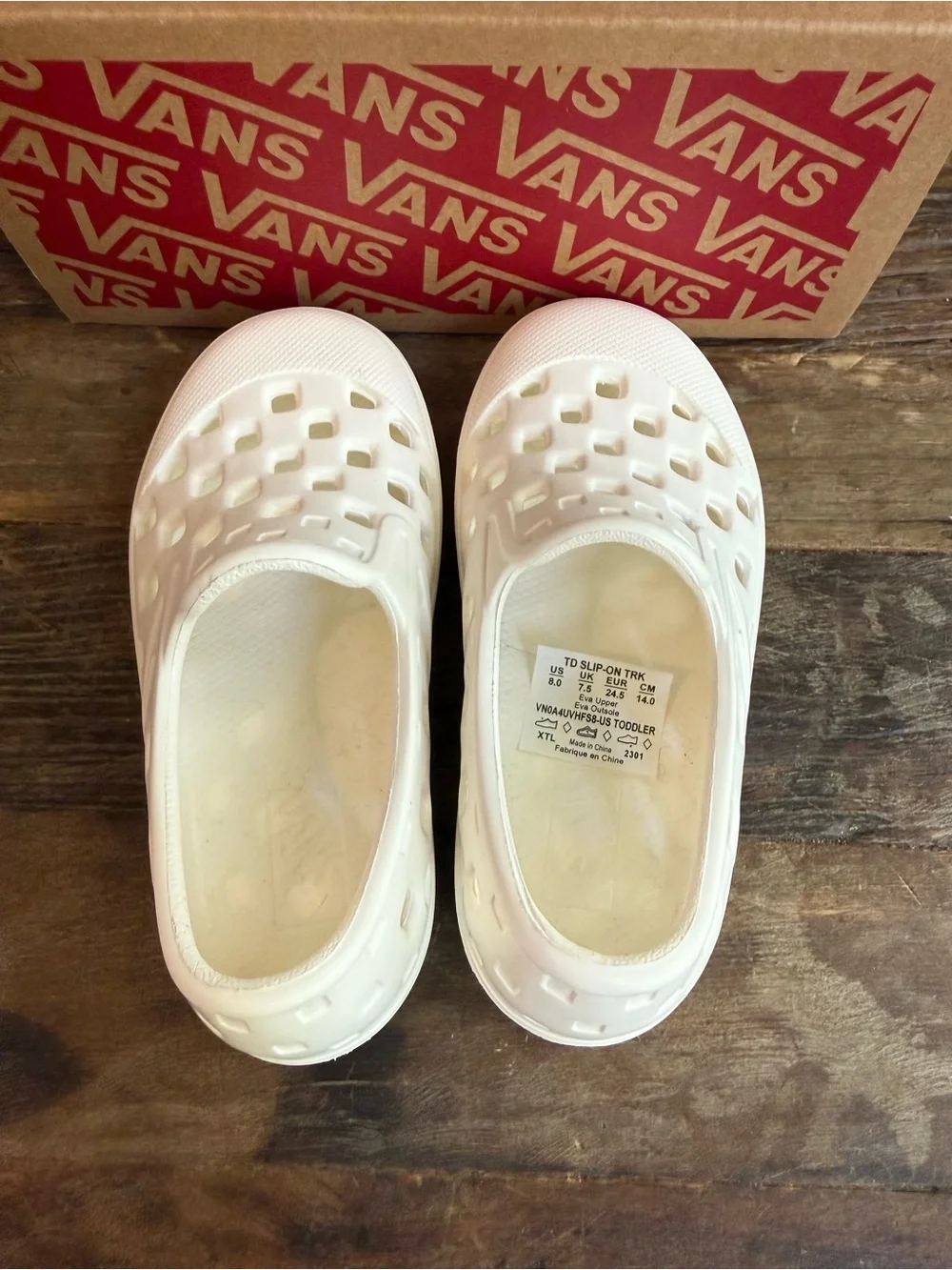 Vans Toddler Slip On TRK Shoes NIB